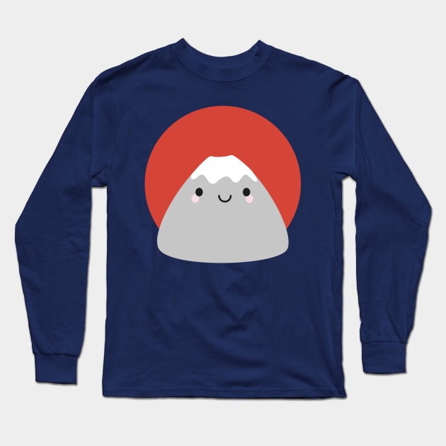 Kawaii Mt Fuji San Long Sleeve T-Shirt by marcelinesmith